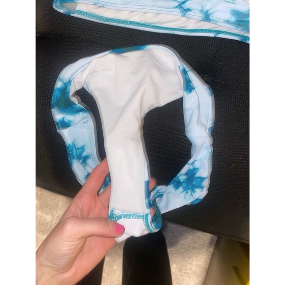Brand new never worn SHEIN green tie dye bikini size small - Picture 4 of 5